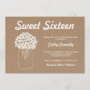 Search for mason jar sweet 16 invitations Birthday party