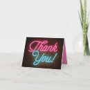 Search for neon thank you cards Thanks