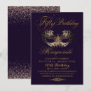 Search for purple masquerade birthday invitations Chic