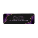 Search for gold and purple return address labels Luxury