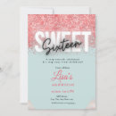 Search for sixteen birthday invitations Minimalist