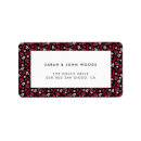 Search for red and black return address labels Simple