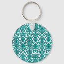Search for damask round key rings Vintage