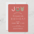 Search for reindeer birthday invitations Modern