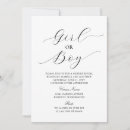 Search for neutral gender reveal invitations Elegant