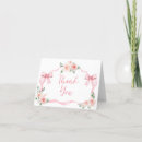 Search for blush thank you cards Pink bow