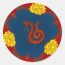 Search for year of the snake stickers Red