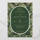 Search for green leaves border wedding invitations Leaf