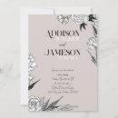 Search for sketch wedding invitations Black and white