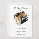 Search for wedding wedding announcement cards Black and white