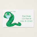 Search for worm business cards Insect