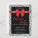 Search for crimson and white wedding invitations Black
