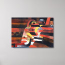 Search for abstract expressionism canvas prints Red