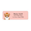 Search for royal crown return address labels Pink
