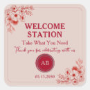 Search for welcome bag wedding stickers Floral