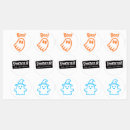 Search for round glossy stickers Halloween