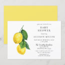 Search for lemon baby shower invitations Greenery