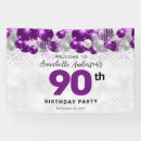 Search for purple and silver banners Quinceanera