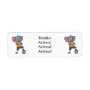 Search for soccer return address labels Cartoon