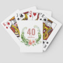 Search for 40 birthday playing cards Elegant