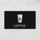 Search for coffee business cards Black and white