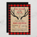 Search for buck baby shower invitations Hunting