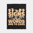 Search for sign language blankets Signing