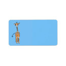 Search for blue giraffe return address labels Jungle