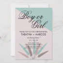 Search for tropical gender reveal invitations Boho