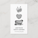 Search for yarn business cards Knitter