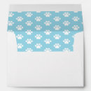 Search for paw print envelopes Blue