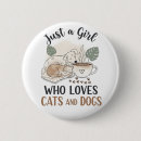 Search for funny cat design badges Women