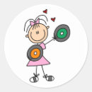 Search for music album stickers Vinyl records
