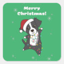 Search for dog winter stickers Xmas