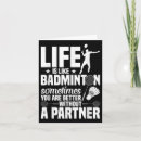 Search for badminton game cards Competition