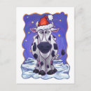 Search for cow in santa hat cards Cows