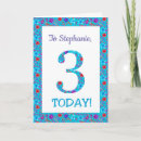 Search for blue floral birthday cards Chic