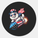 Search for patriotic cat stickers Stars and stripes