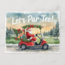 Search for golf christmas invitations Santa
