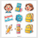Search for cartoon backpack stickers Student