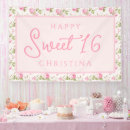 Search for 16th birthday banners Pink