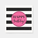 Search for black and white stripes napkins Party