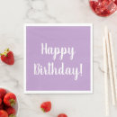 Search for happy birthday napkins White