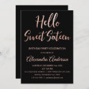 Search for rose gold foil birthday invitations Elegant