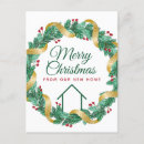 Search for new address christmas postcards Elegant