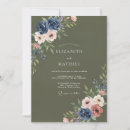 Search for olive green floral wedding invitations Winter