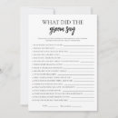 Search for what did the groom say Elegant