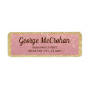 Search for gold foil return address labels Simple modern