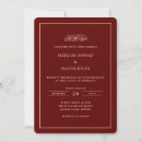 Search for ornate maroon border invitations Couple