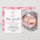 Search for floral baby sprinkle invitations Modern